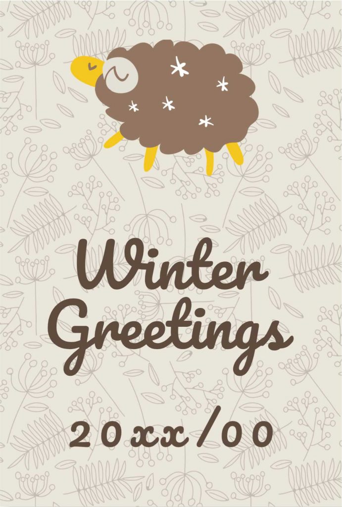 【フリー素材】無料で使える！寒中見舞い用おすすめテンプレート