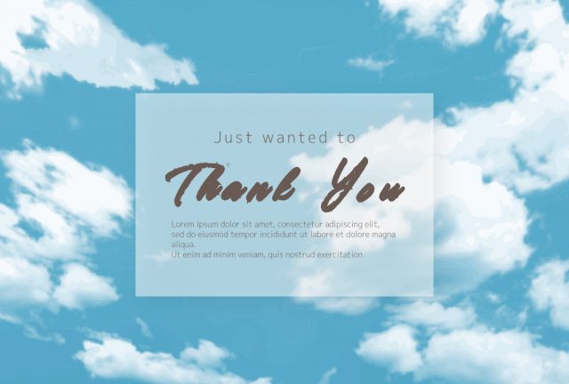 青空のThank youカード